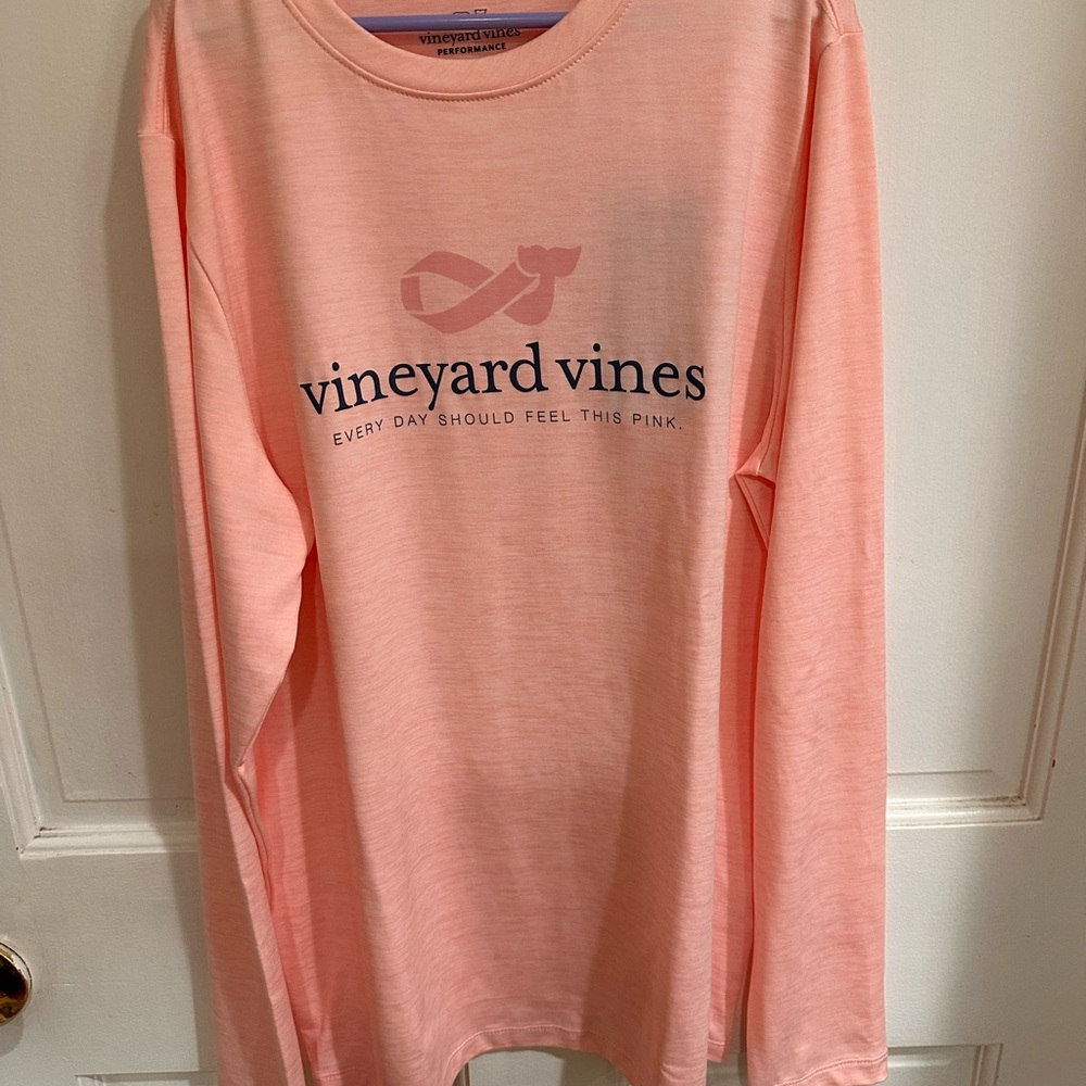Vineyard Vines Light Pink Logo Tee